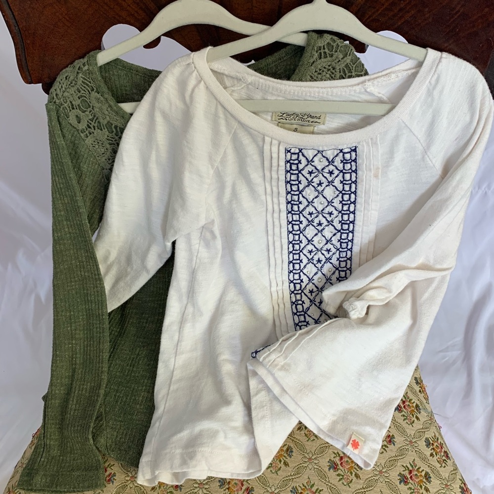 Lot of two long sleeve shirts size 5
